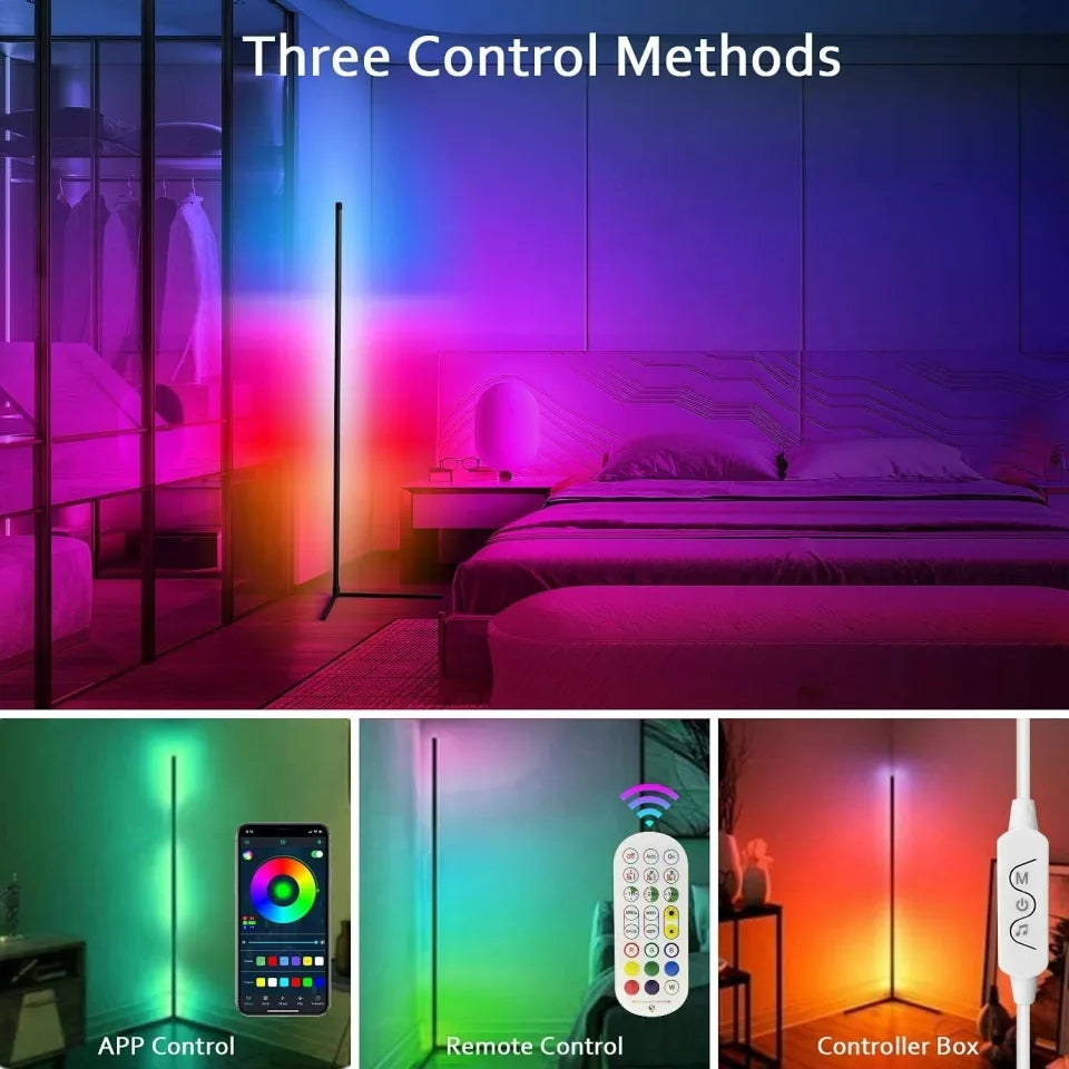 Iluminare de colț cu LED RGB