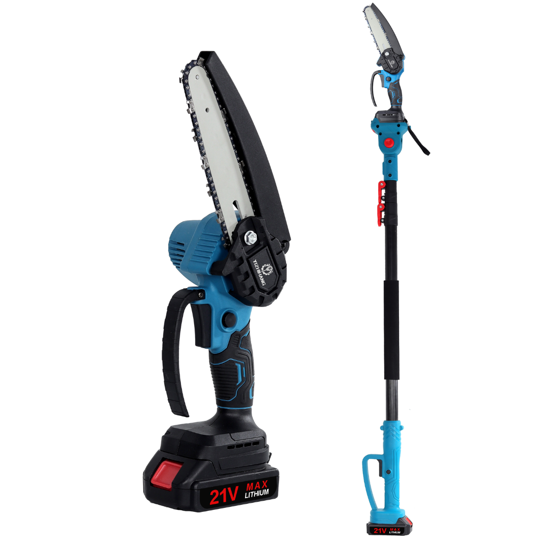 Set acus telescopic Agram Tools: ferăstraie și foarfece pentru crengi - 240 cm