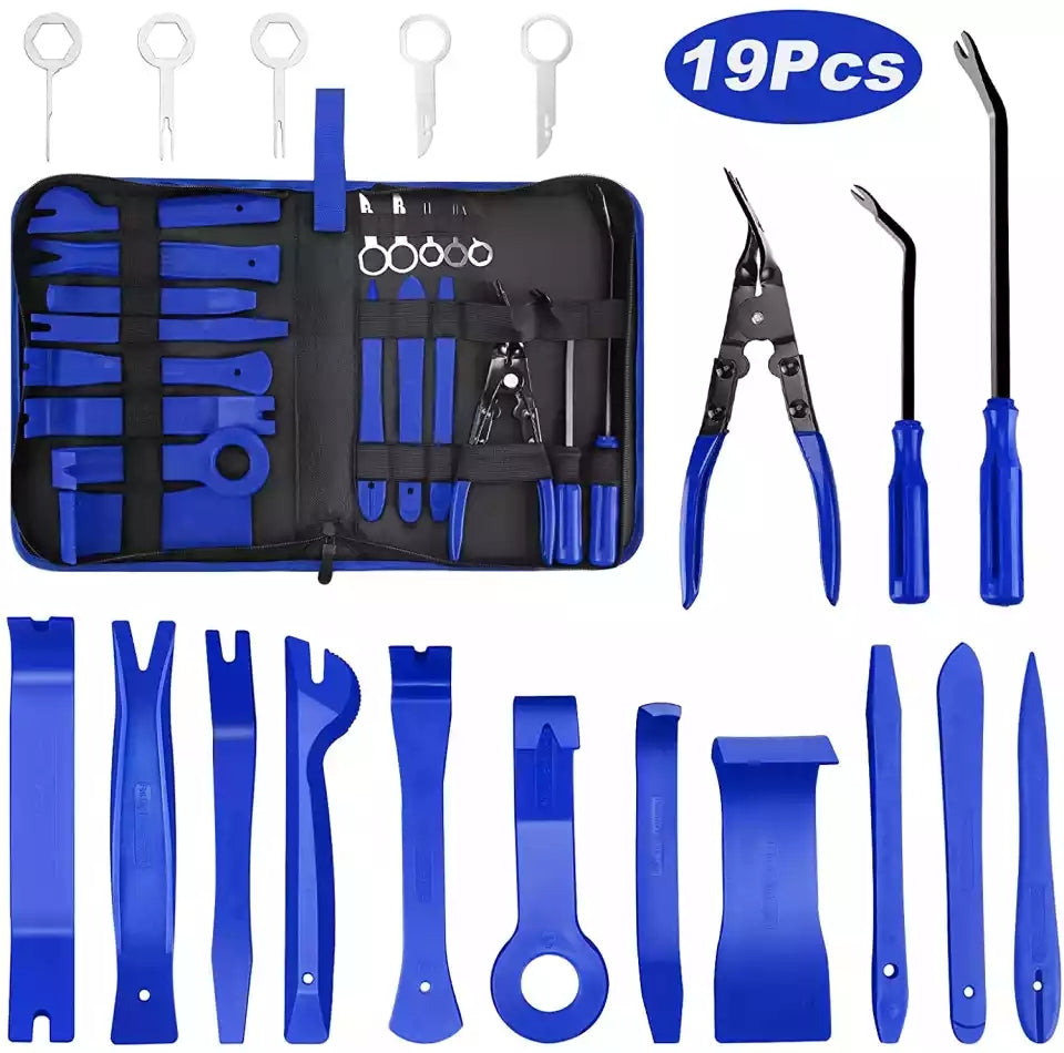 Set de 19 bucăți de pârghii din plastic pentru mașină