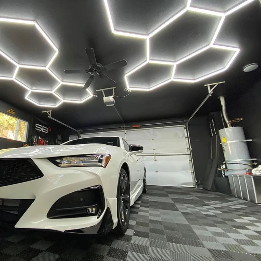 Hexagon Iluminat cu LED pentru garaje și ateliere (122x244 cm)