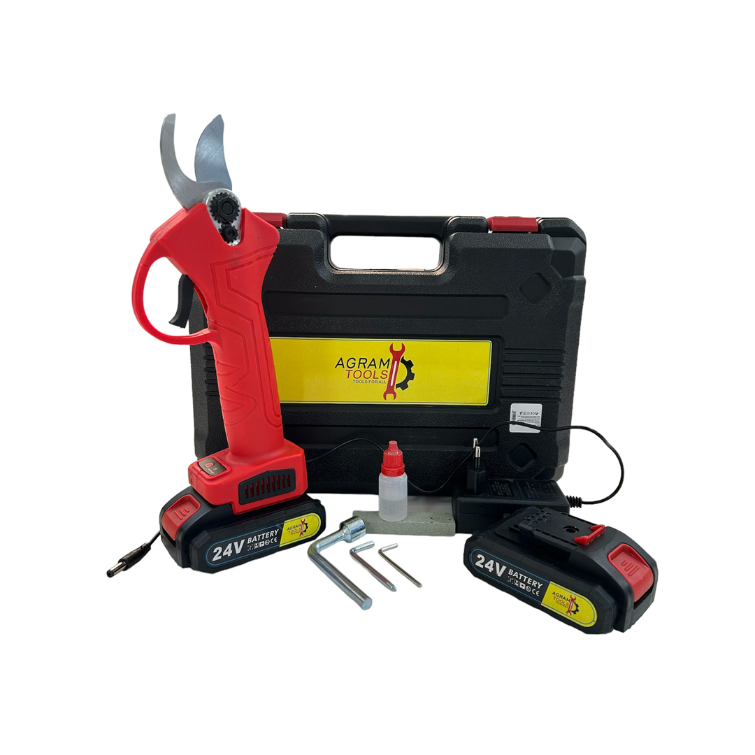 Foarfece originale Agram tools® delizs 24 V cu două baterii