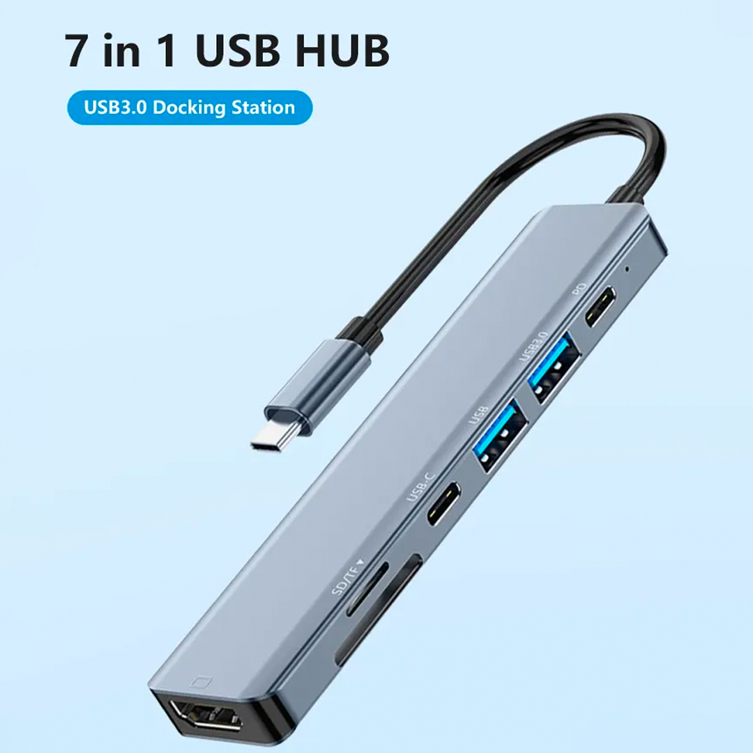 Hub USB multifuncțional 7-în-1