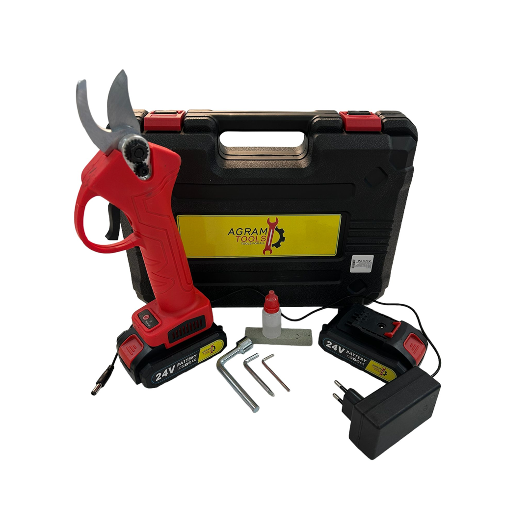 Foarfece originale Agram tools® delizs 24 V cu două baterii