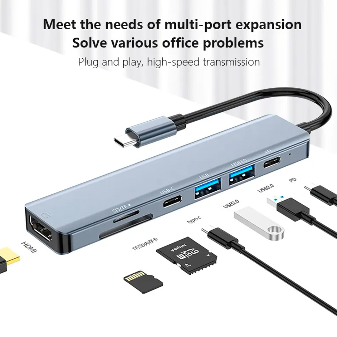 Hub USB multifuncțional 7-în-1