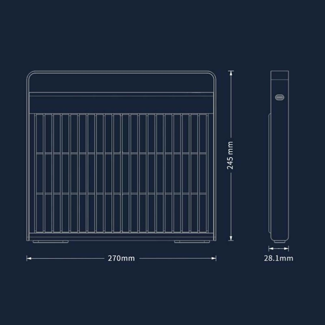 Lampă premium UV pentru țânțari – reîncărcabilă, silențioasă și portabilă