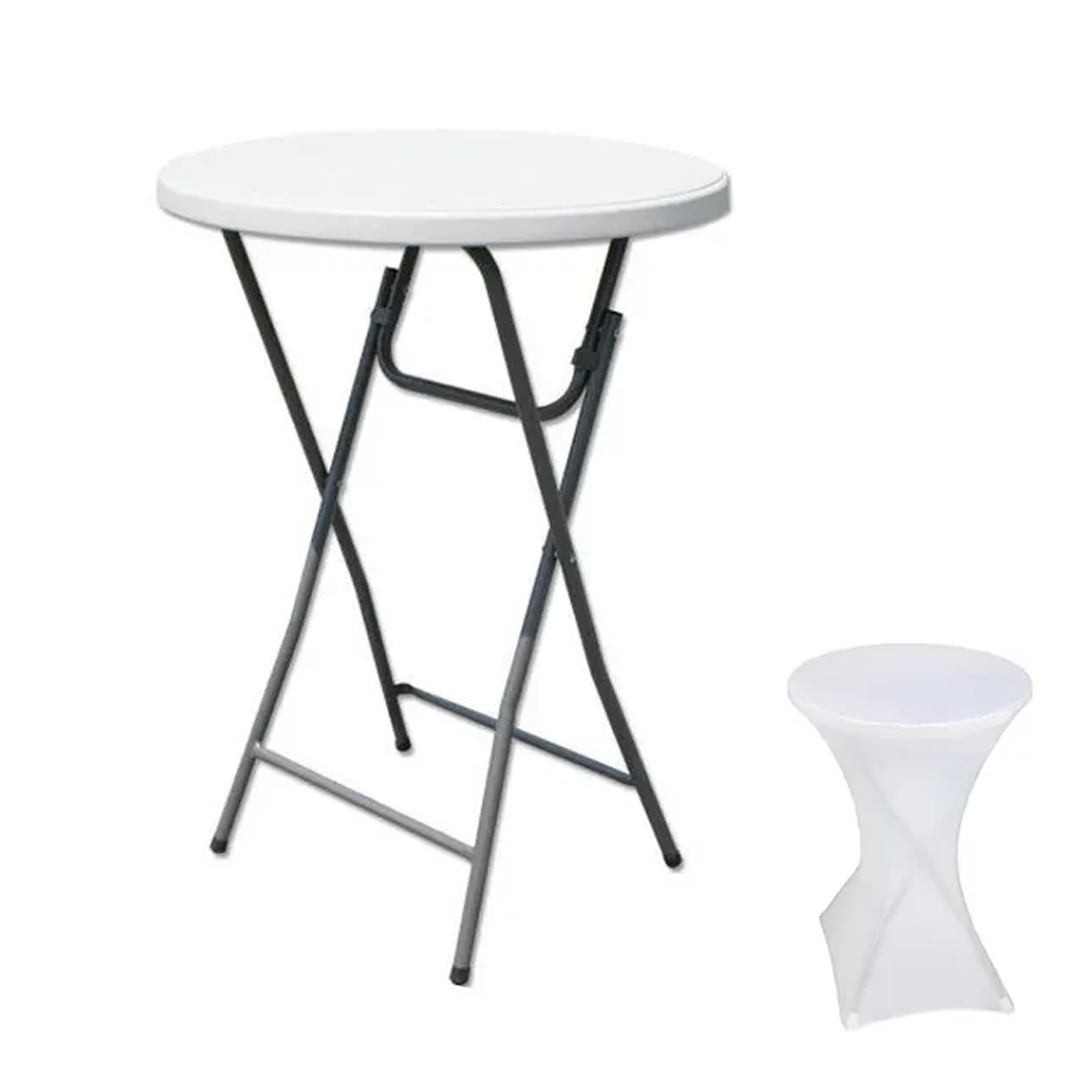 Masă cu bară pliabilă - diametru 80 cm