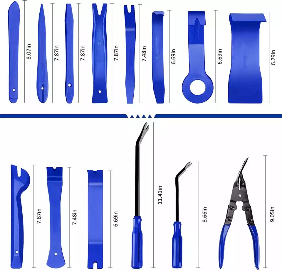 Set de 19 bucăți de pârghii din plastic pentru mașină