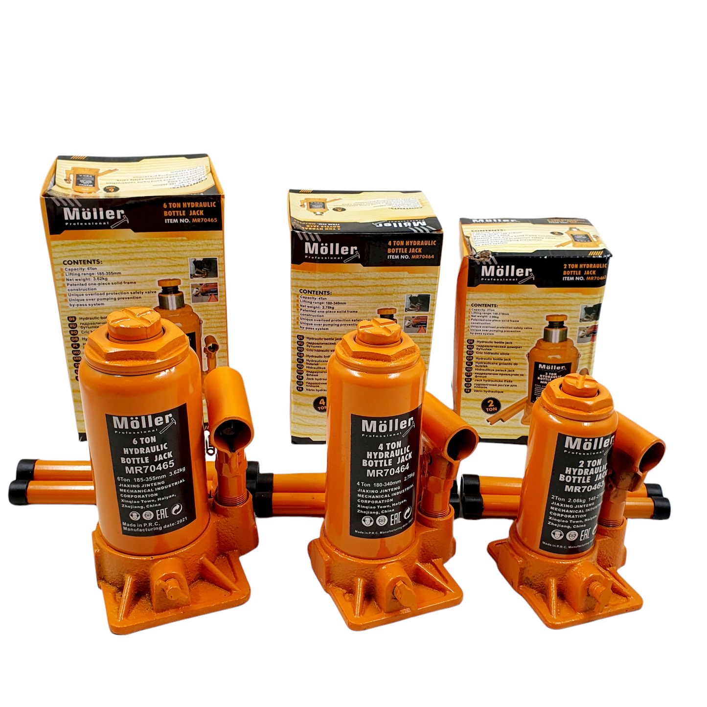 MACARALE HIDRAULICE ORIGINALE MOLLER 2, 4 si 6T
