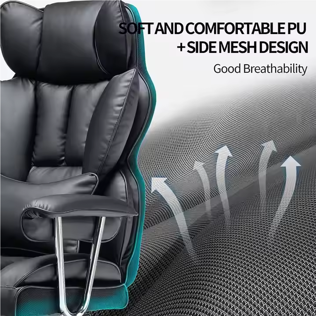 Scaun ergonomic de birou cu spate înalt