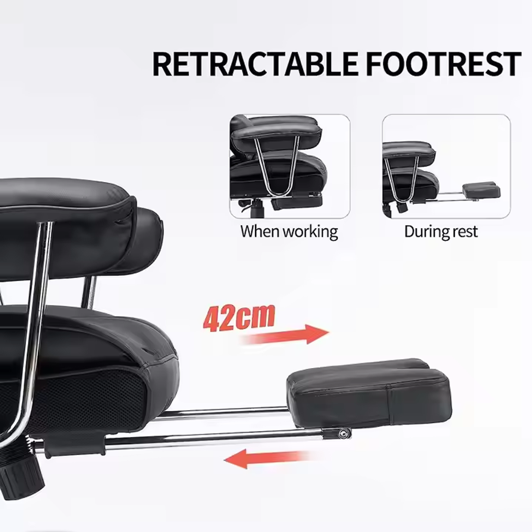 Scaun ergonomic de birou cu spate înalt