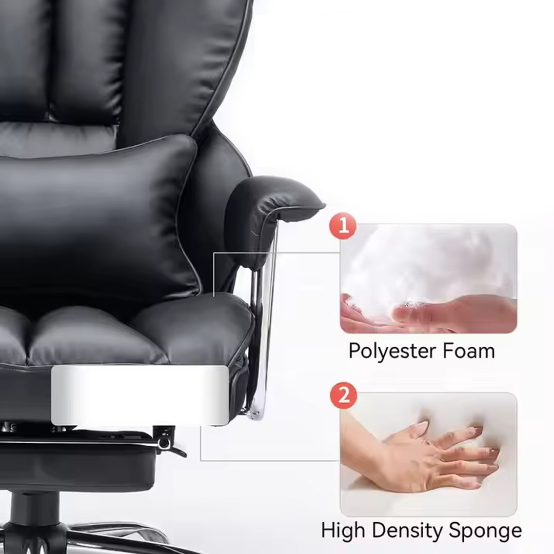 Scaun ergonomic de birou cu spate înalt
