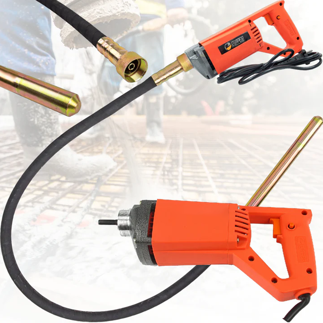 Vibrator profesional pentru beton 1300 W cu furtun de 2 m