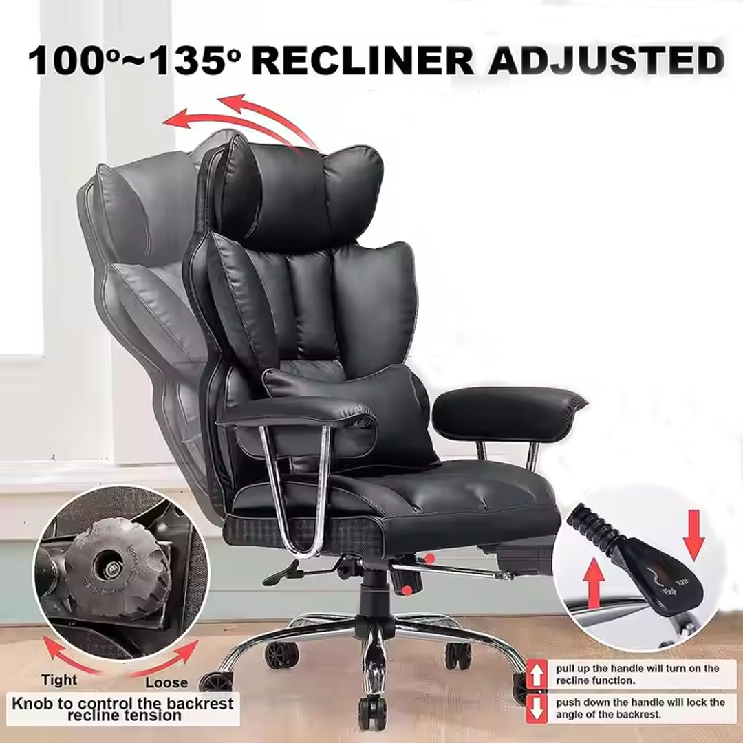 Scaun ergonomic de birou cu spate înalt