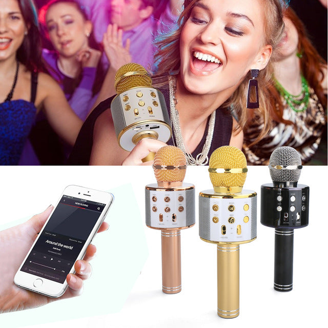 KARAOKE microfon și difuzor bluetooth