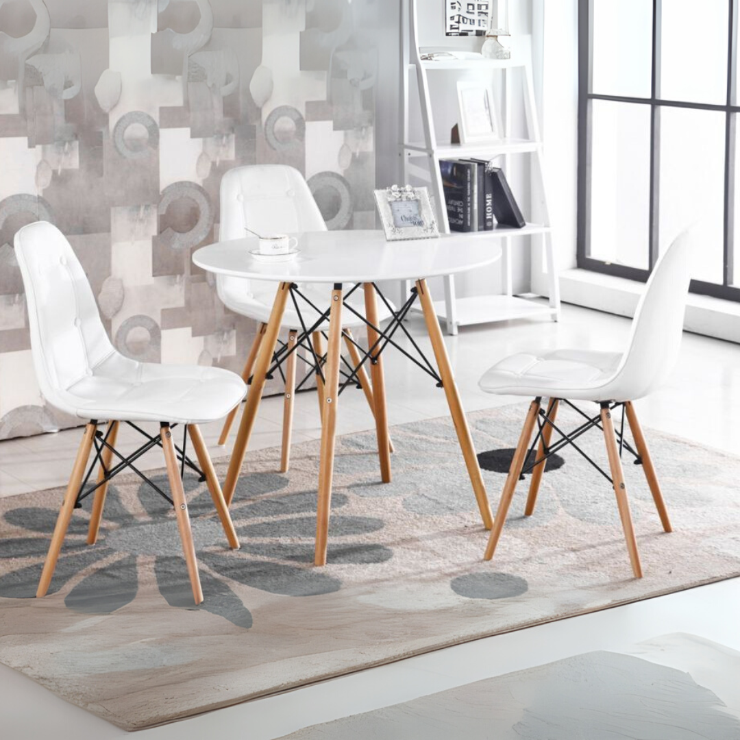 Masa Torino – Rotunda 80 cm (Alb sau Negru)