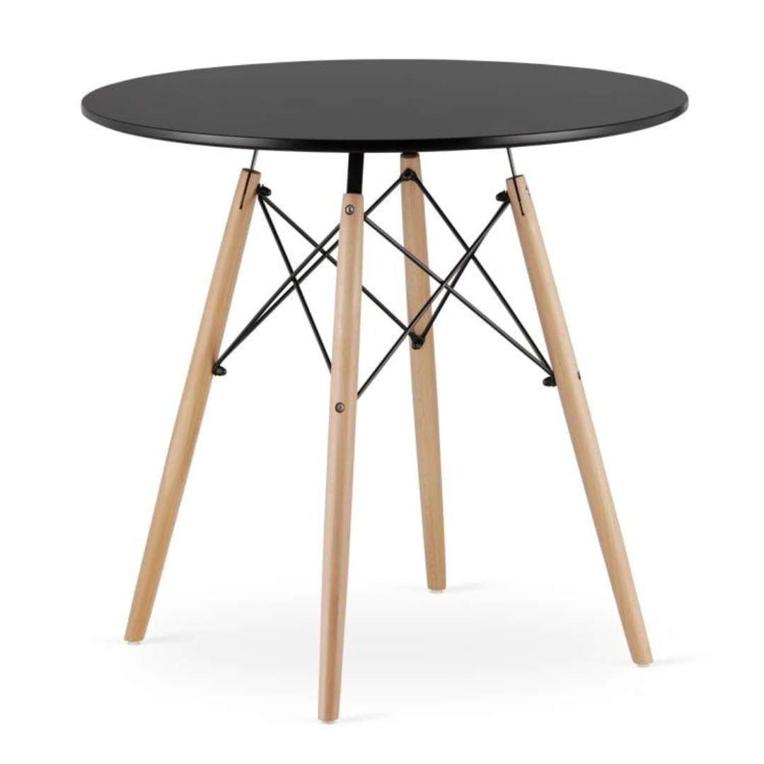 Masa Torino – Rotunda 80 cm (Alb sau Negru)