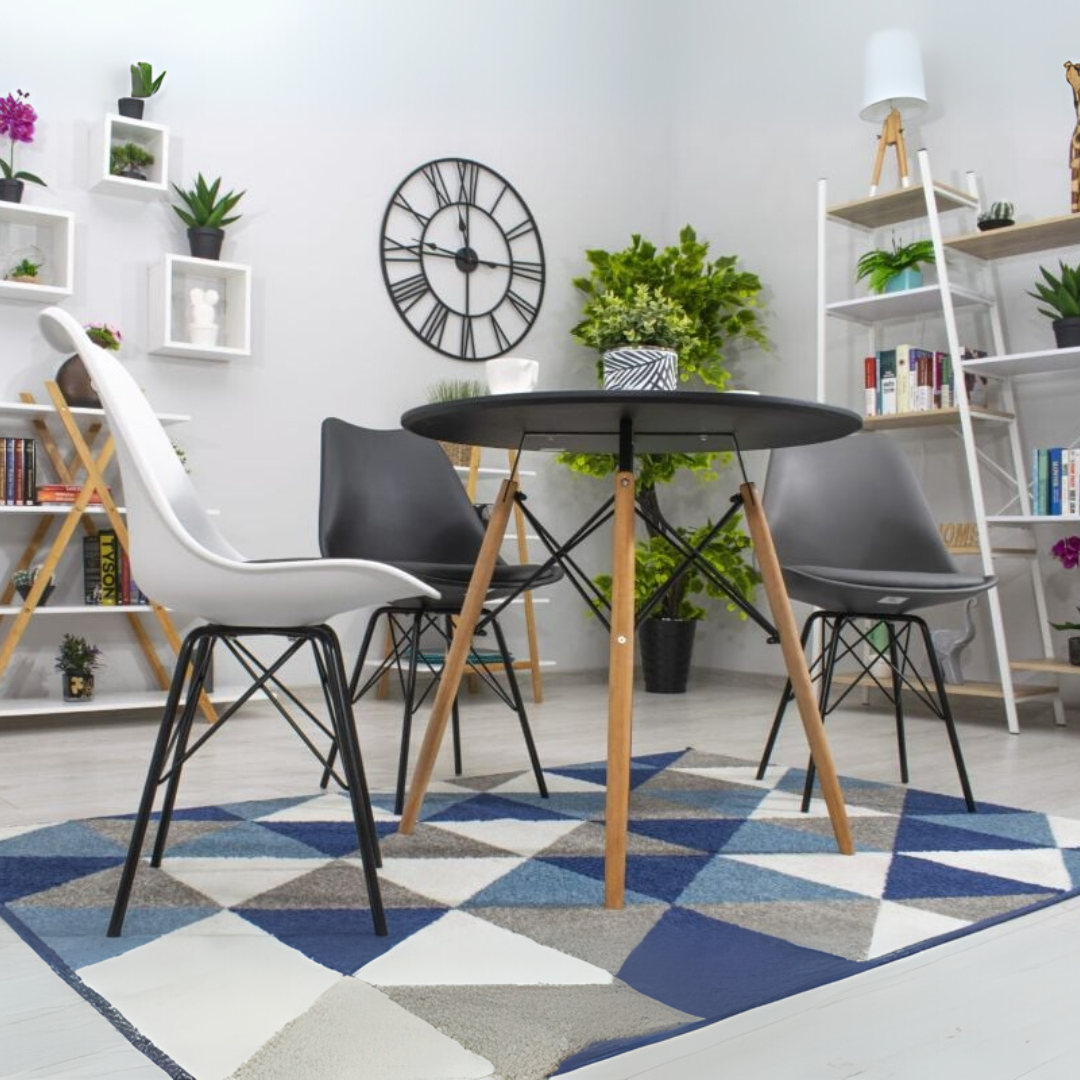 Masa Torino – Rotunda 80 cm (Alb sau Negru)