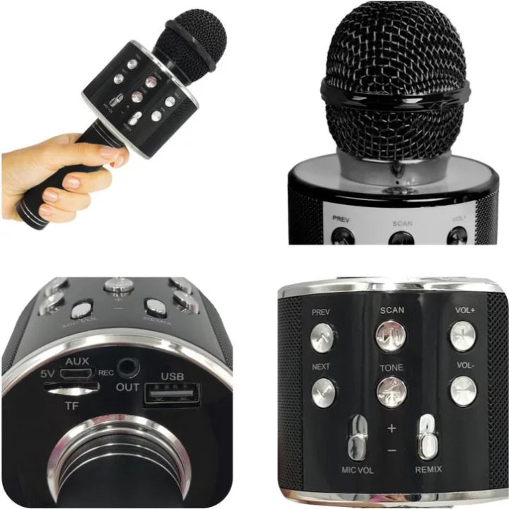 KARAOKE microfon și difuzor bluetooth
