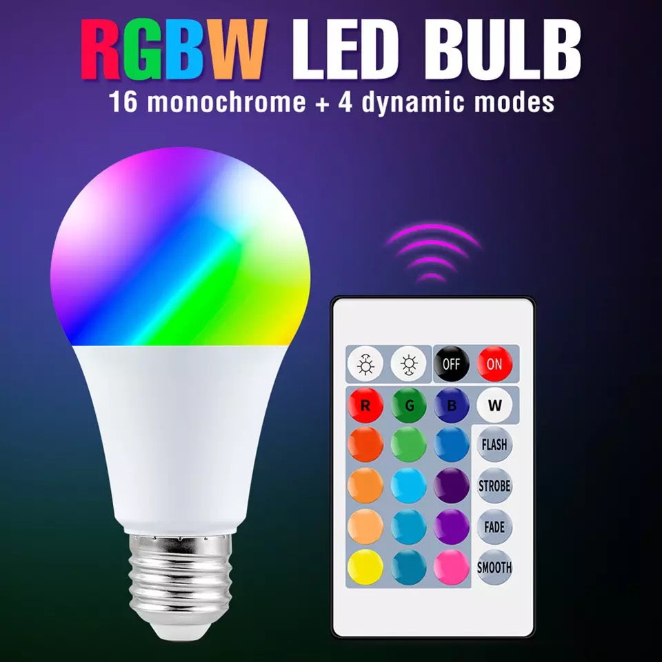 BEC RGB și ALB CU TELECOMANDĂ
