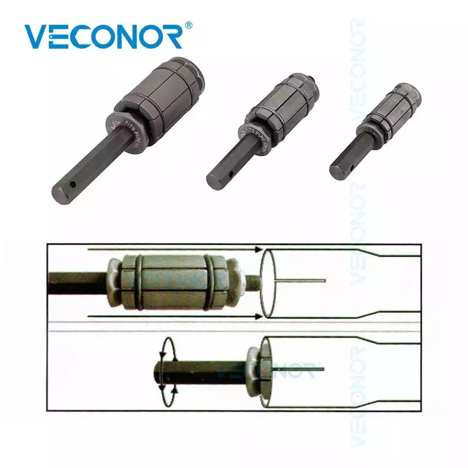 Un set mare de instrumente de expansiune a conductelor