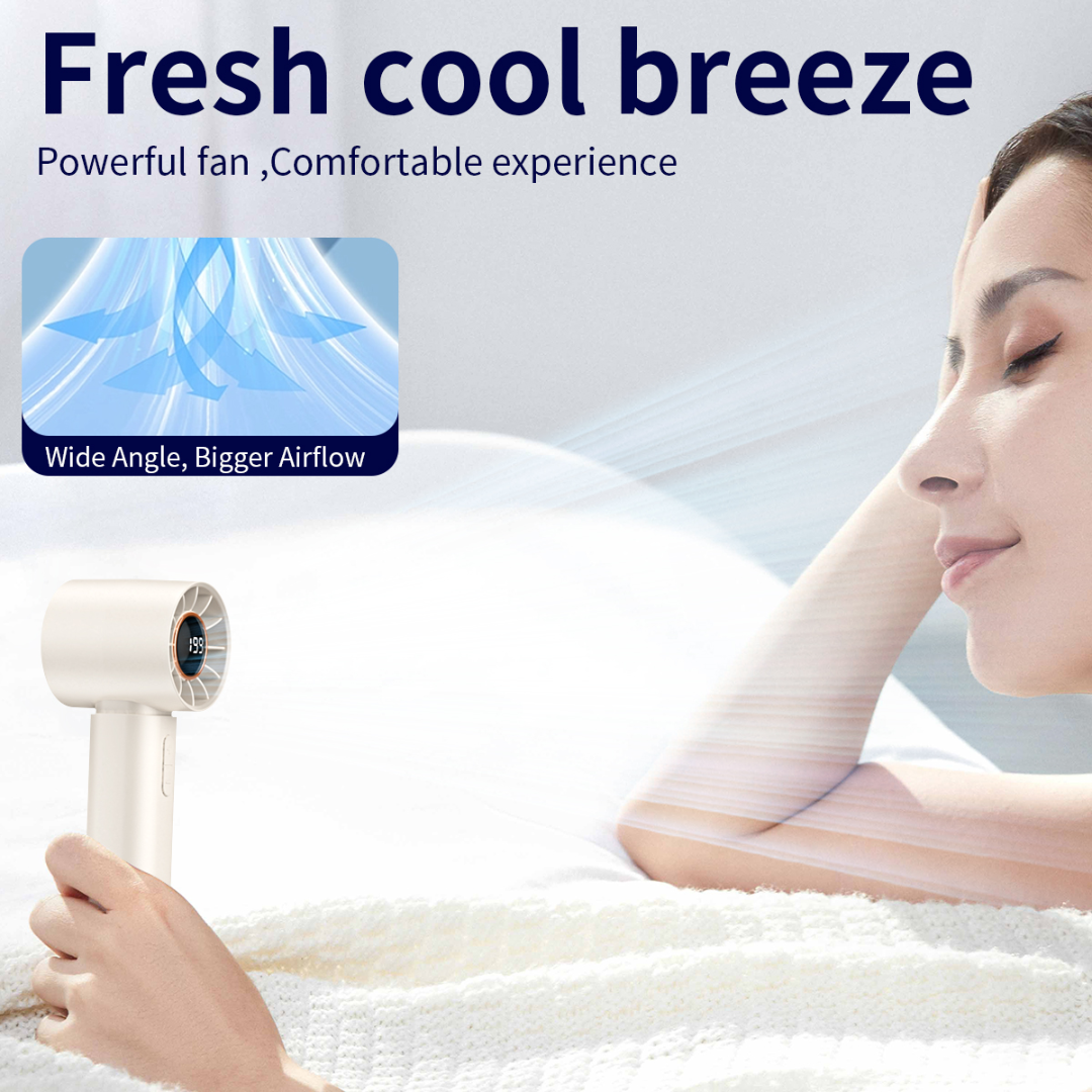 Ventilator turbo portabil cu afișaj LED