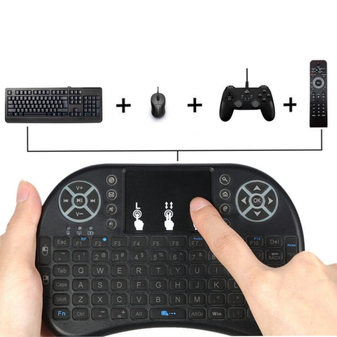 Tastatură, mouse tactil, gamepad și telecomandă într-un singur dispozitiv