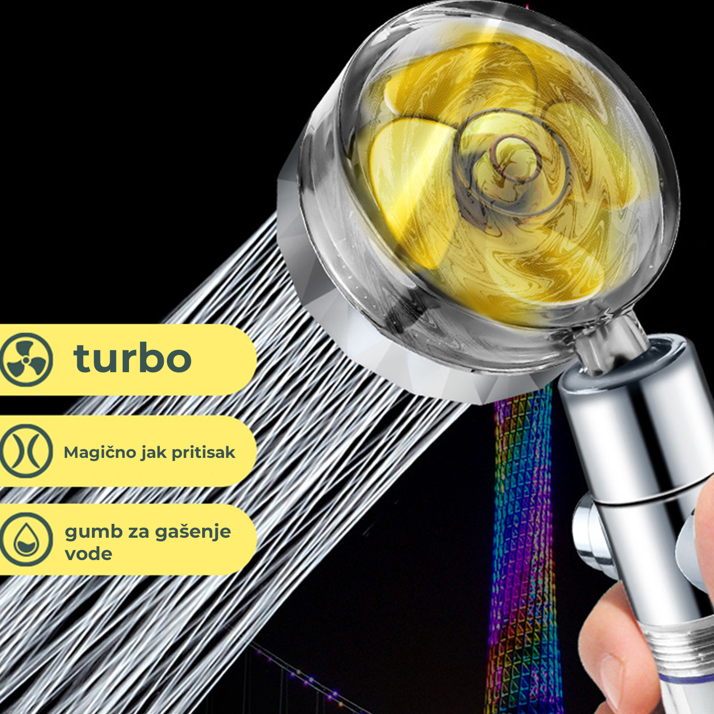 Cap de dus - dus turbo