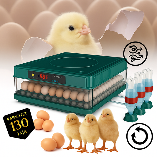Incubator automat de ouă – capacitate 130 ouă