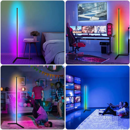 Iluminare de colț cu LED RGB