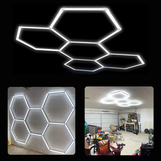 Hexagon Iluminat cu LED pentru garaje și ateliere (122x244 cm)