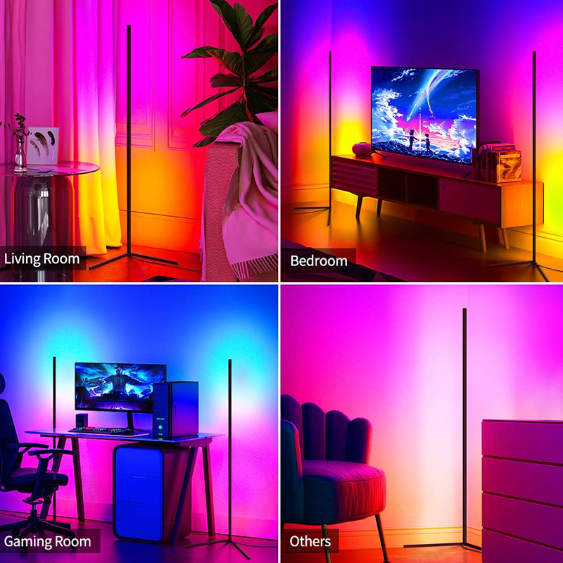 Iluminare de colț cu LED RGB