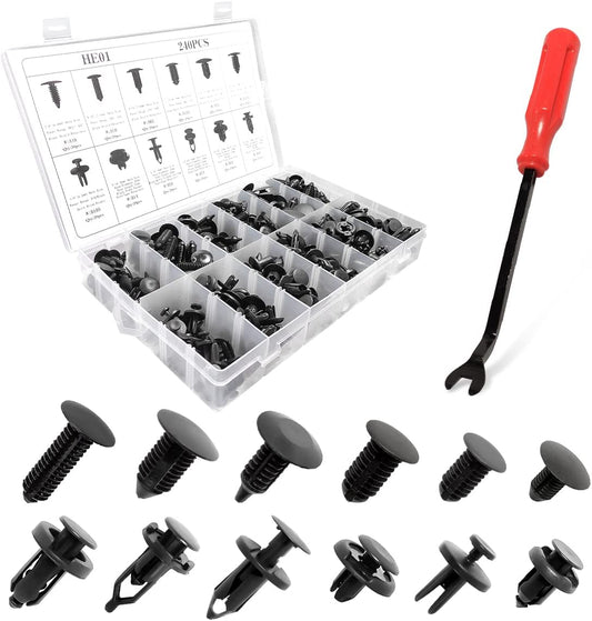 Set de 240 de elemente de fixare cu nituri Tacker
