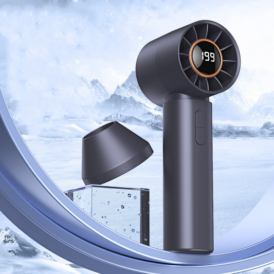 Ventilator turbo portabil cu afișaj LED