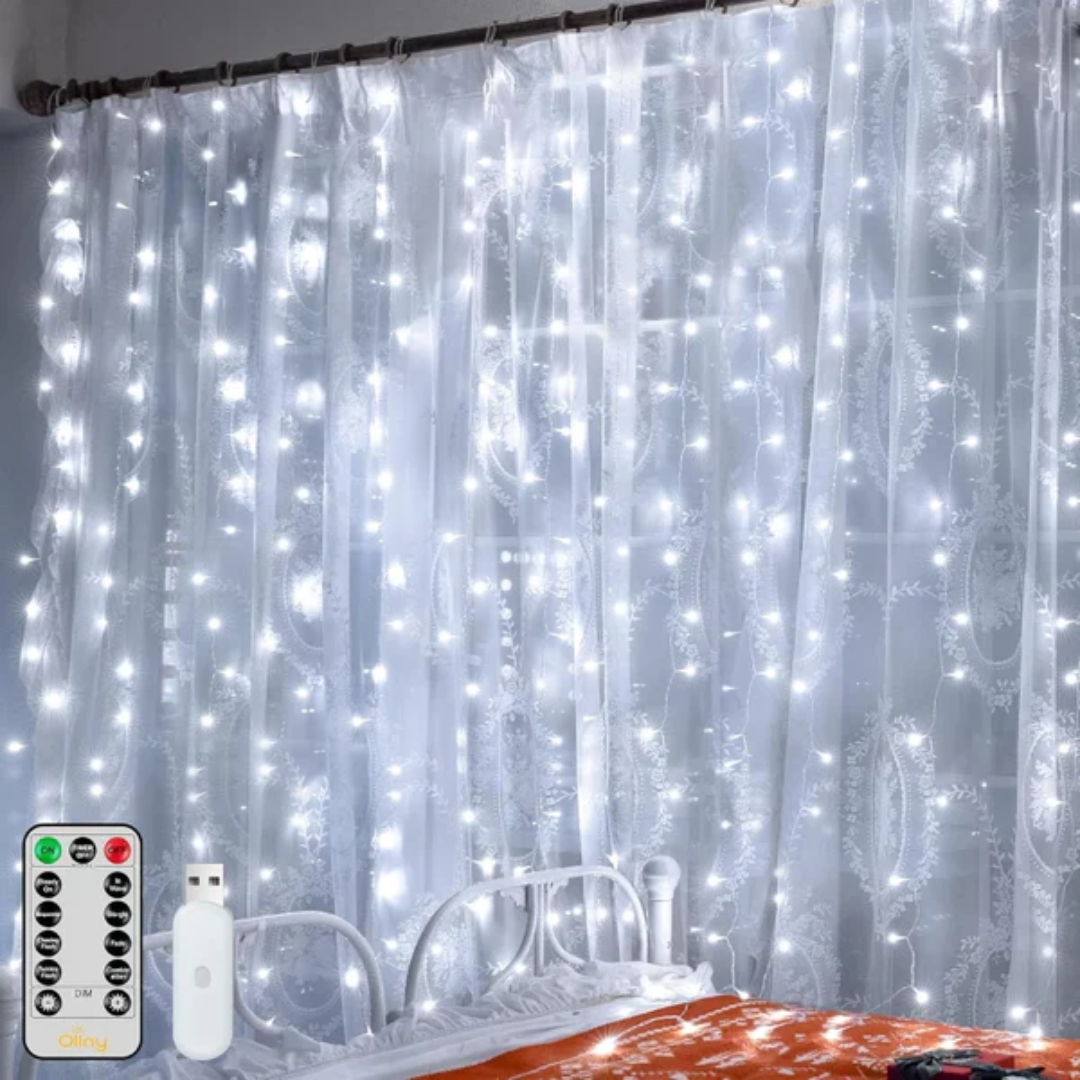 Cortina LED Premium de Crăciun – 3 × 2 m