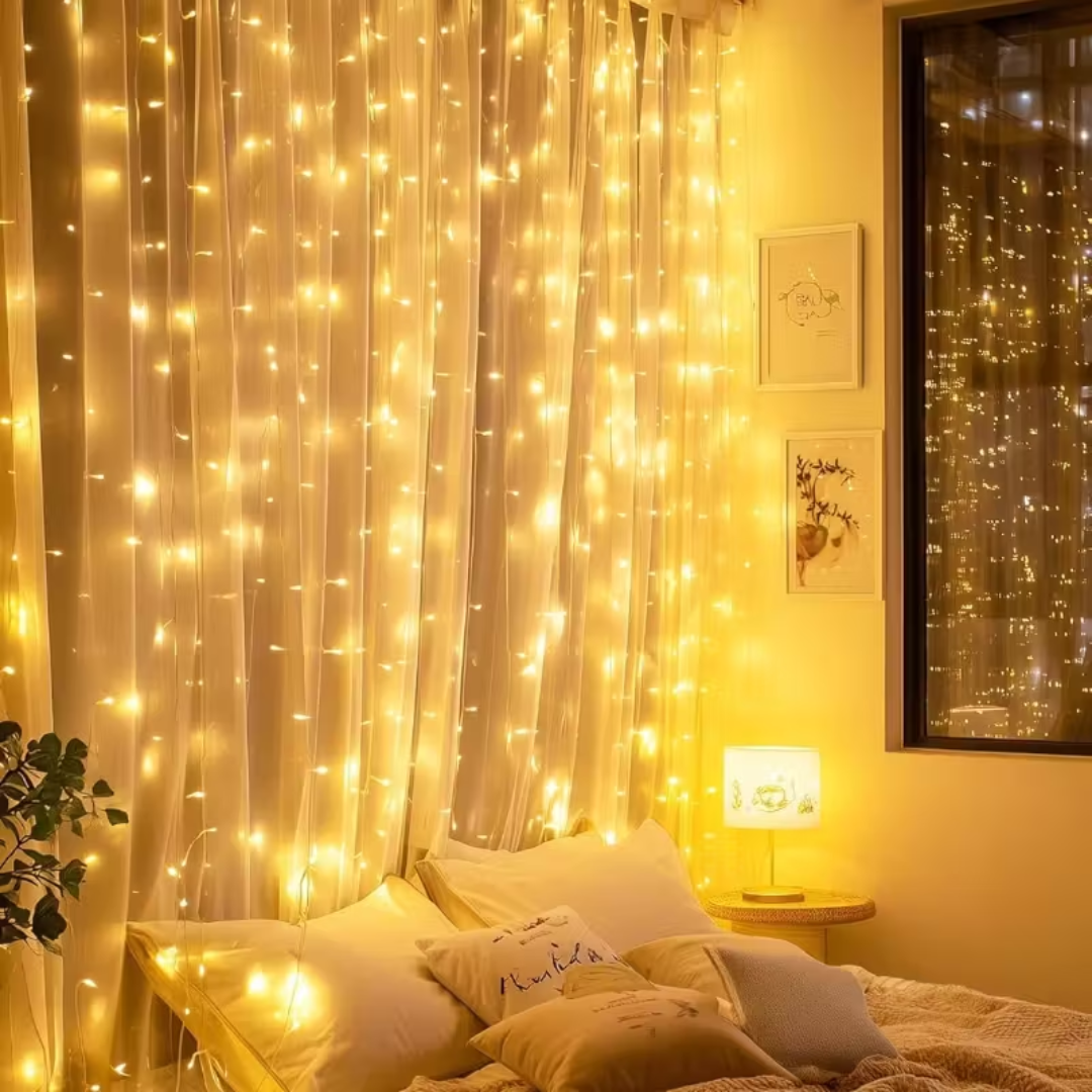 Cortina LED Premium de Crăciun – 3 × 2 m