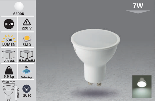 Bec LED GU10 7W