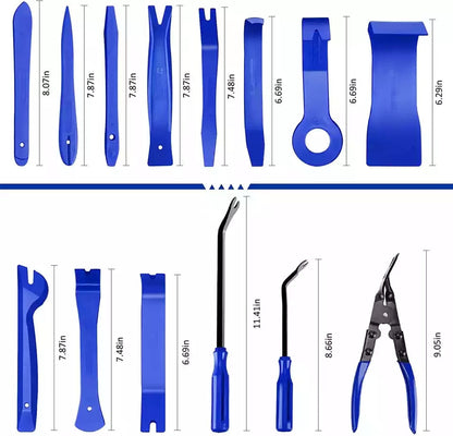 Set de 19 bucăți de pârghii din plastic pentru mașină
