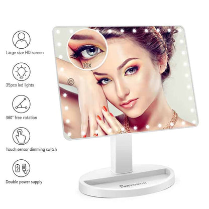 Oglinda de machiaj LED