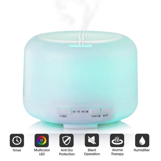 500 ML, umidificator de aer 4U1, lampă, difuzor de parfum și aromaterapie