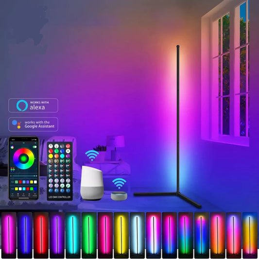 Iluminare de colț cu LED RGB