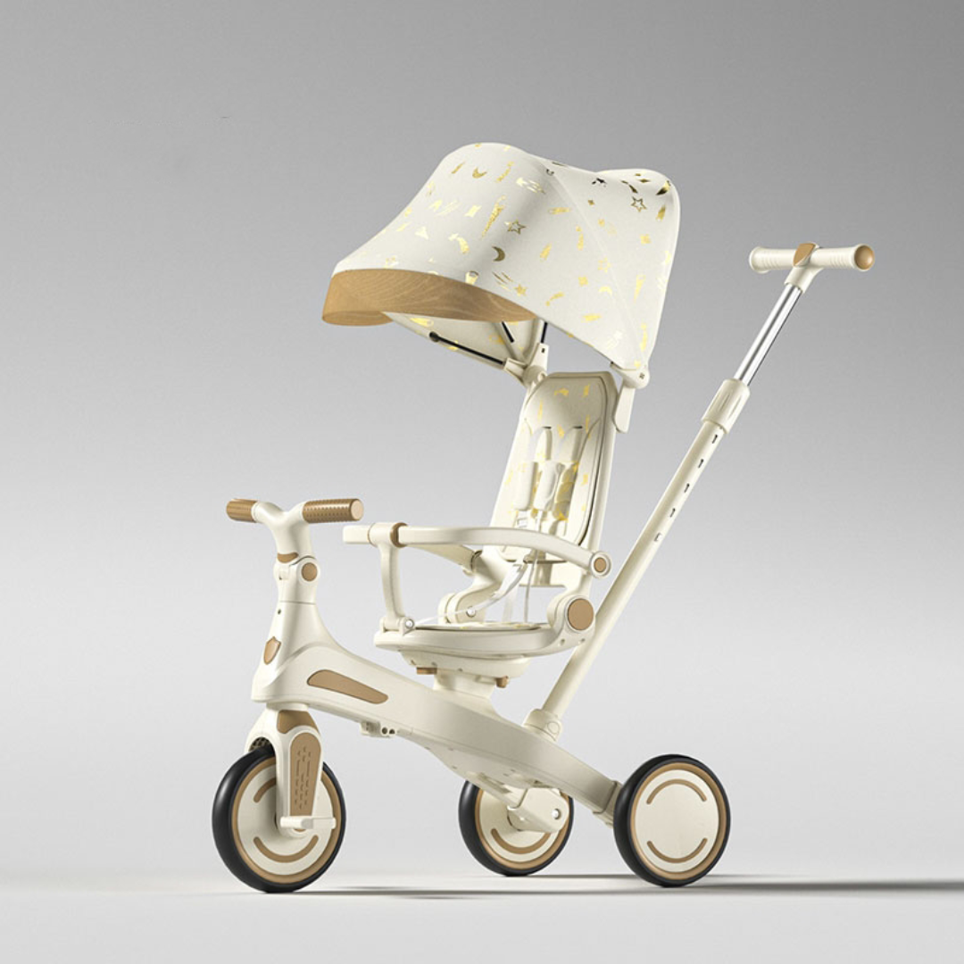 3 în 1 – Cărucior, tricicletă și bicicletă de echilibru