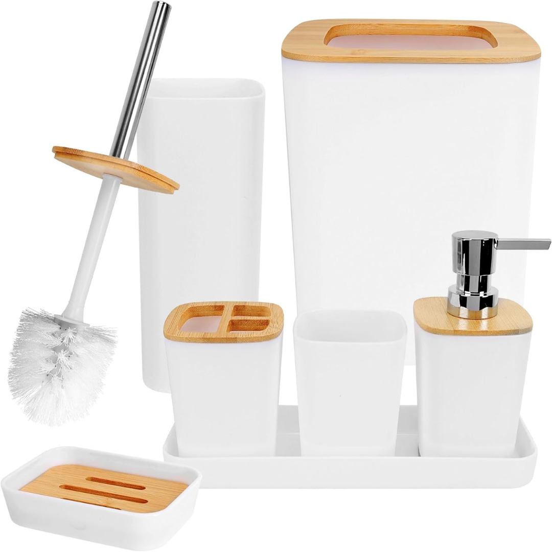 Set Galanter pentru baie – 6 elemente în negru modern