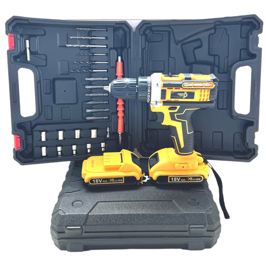 Mașină de găurit cu acumulator Agram Tools® originală cu burghie