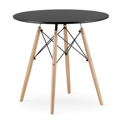 Masa Torino – Rotunda 80 cm (Alb sau Negru)