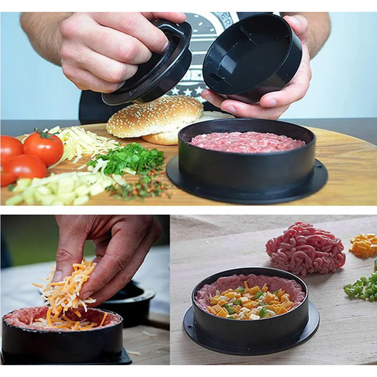 Presă de hamburgeri 3 în 1