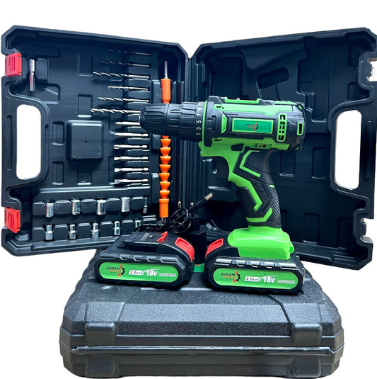 Mașină de găurit cu acumulator Agram Tools® originală cu burghie