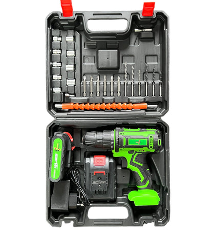 Mașină de găurit cu acumulator Agram Tools® originală cu burghie