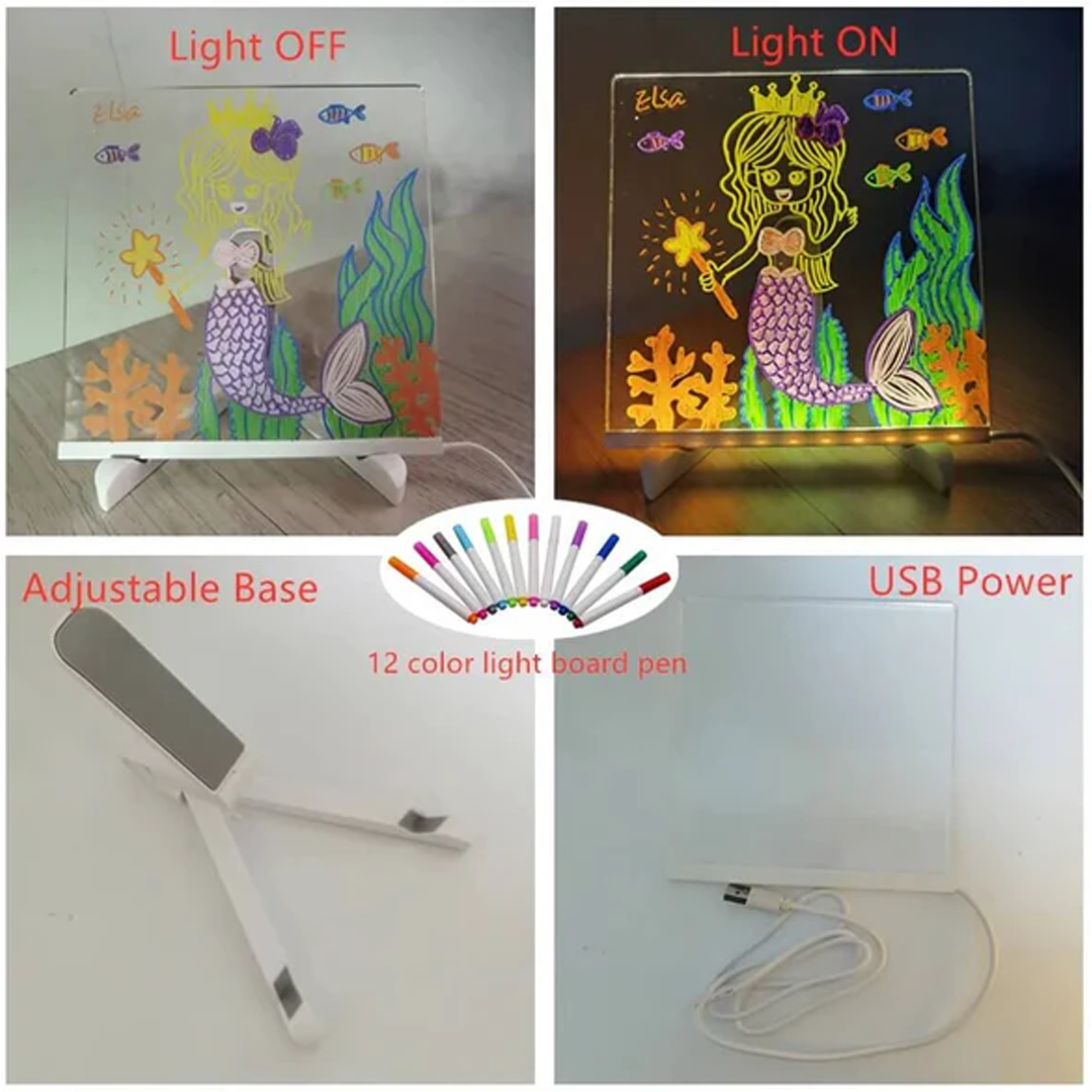 Placă LED pentru note colorate