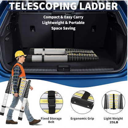Scari rabatabile din aluminiu telescopic - 3.8m