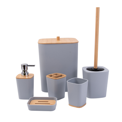Set Galanter pentru baie – 6 elemente în negru modern